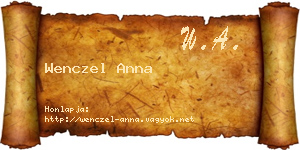 Wenczel Anna névjegykártya